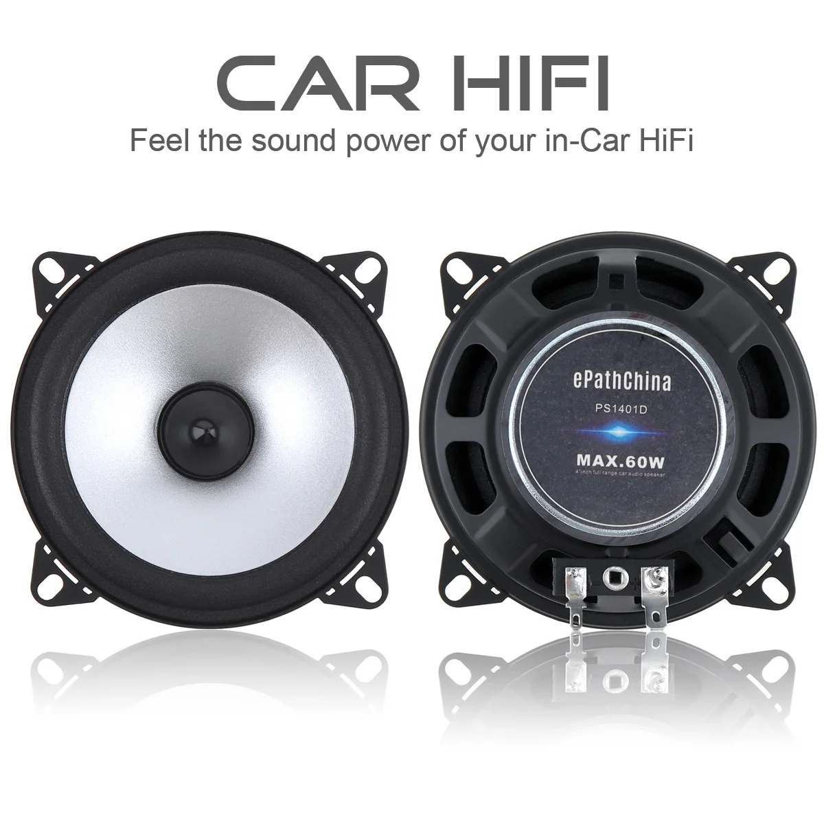 

2pcs 4 Inch 60W 2 Way Car Coaxial Speaker Vehicle Door Auto Audio Music Stereo Full Range Frequency Hifi Loud Speakers