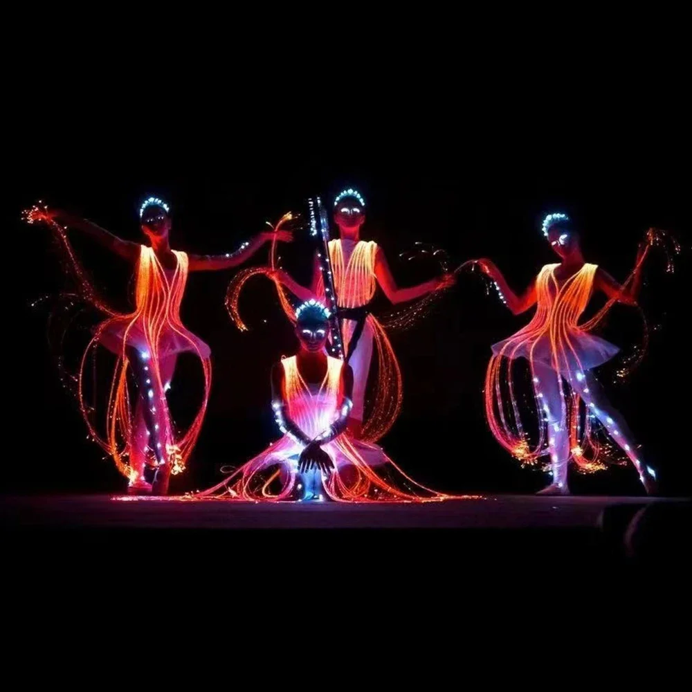 LED color-changing dress LED ballet dress remote control luminous dress stage performance ballet