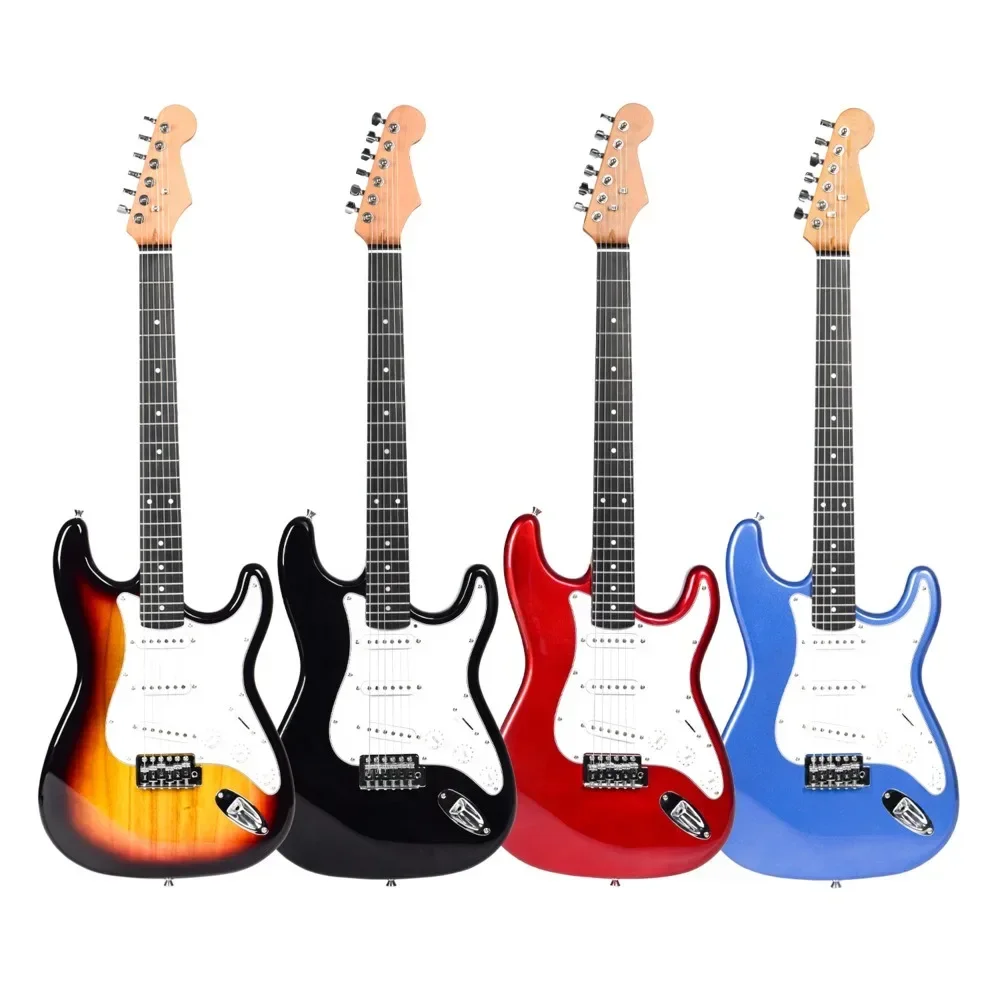 39 Inch Full Size Electric Guitar  6 Strings Guitarra 22 Frets Basswood Body Maple Neck Electric Guitar