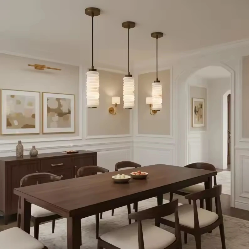 Modern Marble Shade Wall Lamp Night Reading Wall Mounted Sconce Lamps Hotel Villa Indoor Alabaster Wall Light