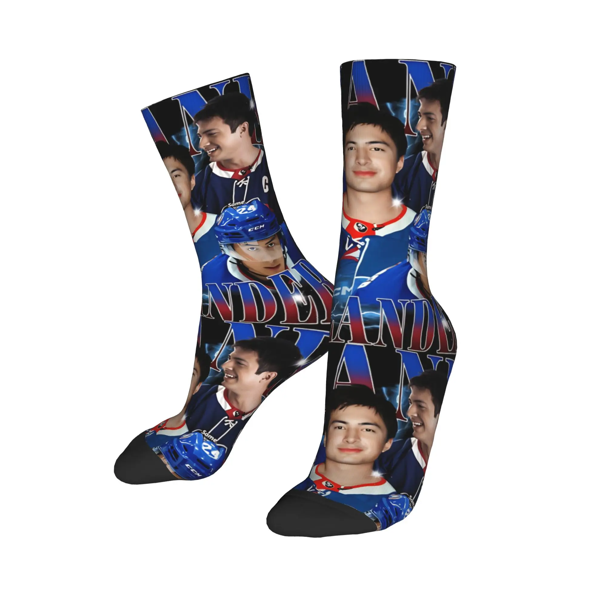 Cool Heated Rivalry Vintage Ilya Rozanov Licks Shane Hollander Face  Basketball Socks Crew Socks for Women Men Sweat Absorbing