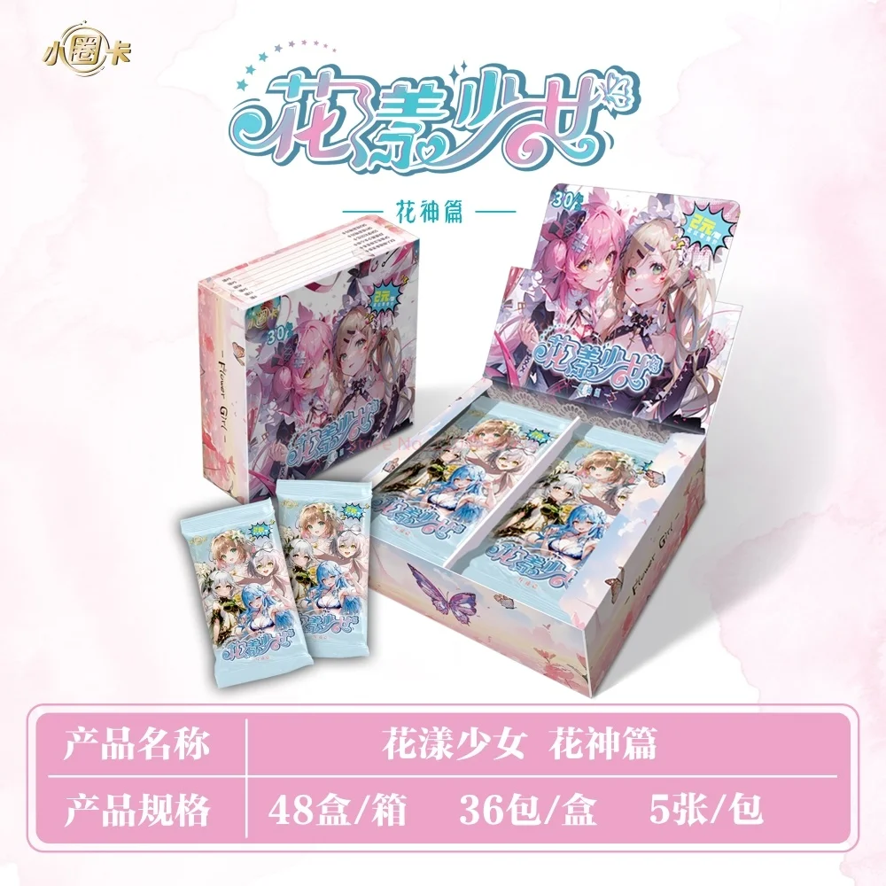 Genuino disponibile Flower Girl Goddes Story Sereis Collezione Card Booster Box Anime Vigorou Carta rifrattiva Regalo di compleanno ﻿