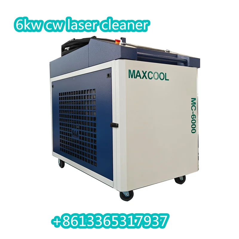 Maxcool Handheld Metal Rust Removal Fiber Portable Laser Cleaning Machine 6kw Laser for Laser Welding Rust Cleaning Machines
