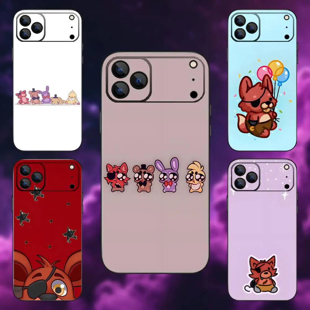 

Five-Nights-At-Freddys F-Fnaf Phone Case For iPhone 17,16,15,14,13,12,Pro,Max,Plus,E,SE4,Air,Mini Black Soft Box