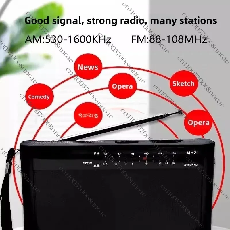 Portable AM/FM Radio 306 High Volume Vintage Semiconductor Radio for Elderly