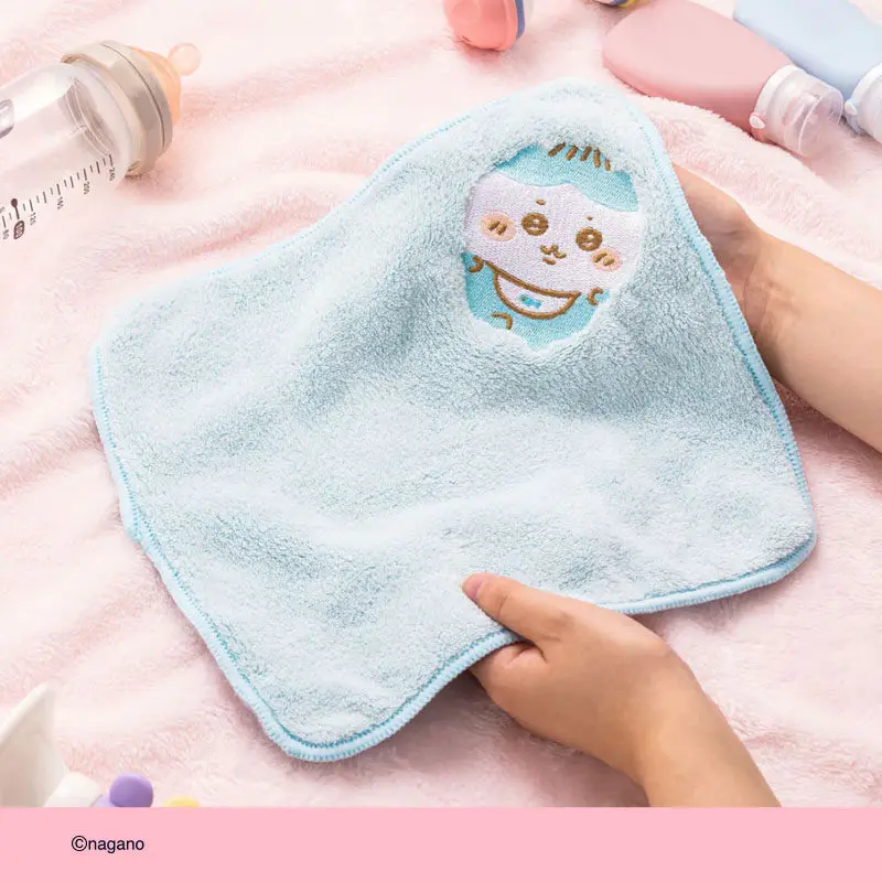 Chiikawa Baby Cotton Embroidered Handkerchief Cute Soft Cloth Square Nursery Keychain Bag Charm Backpack Hanging Decoration