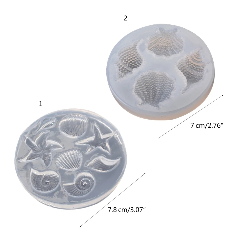 Muschel-Seestern-Herstellungsform, hochwertige Silikonform, handgefertigte Muschel-Zubehörform