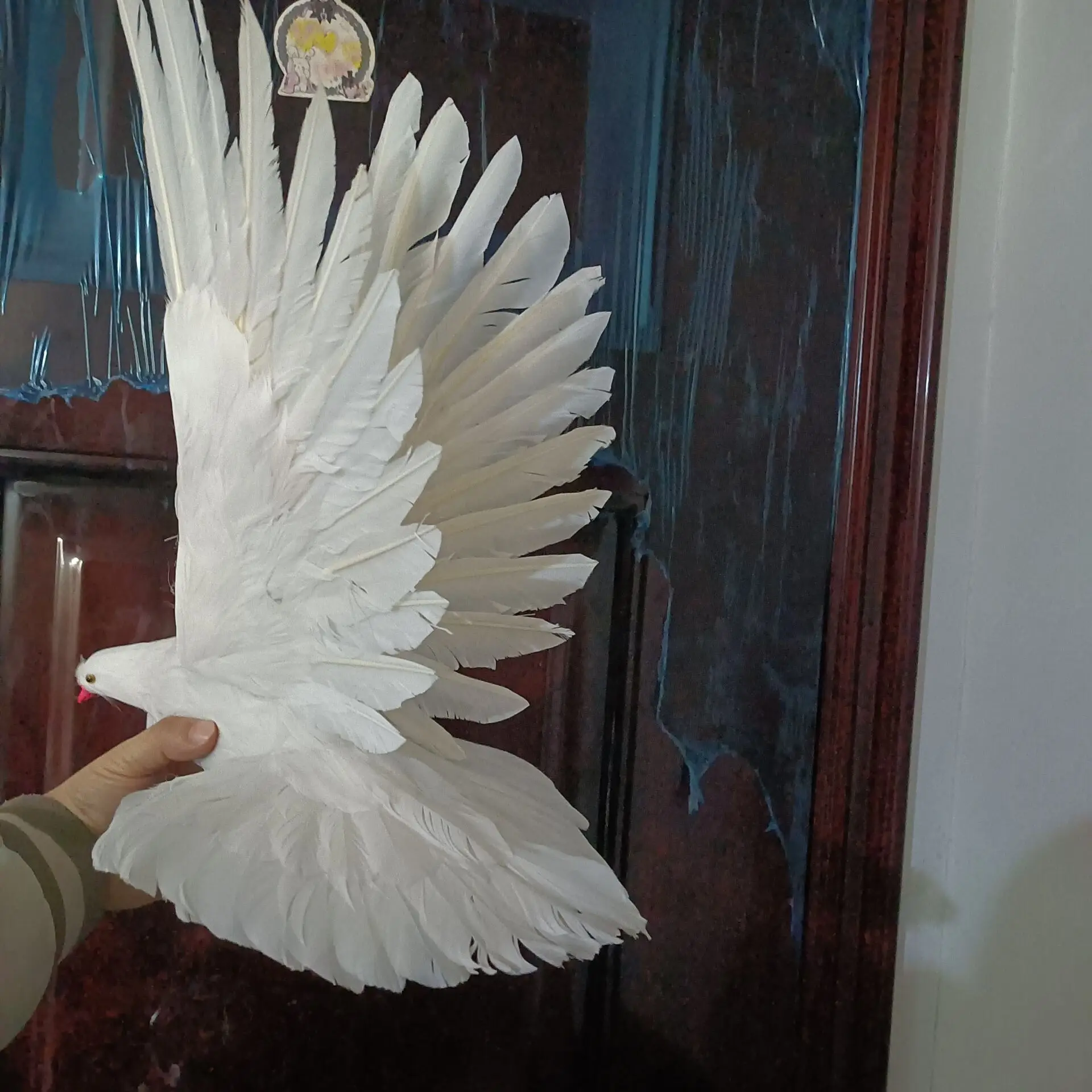 big new simulation foam and feathers dove bird model garden decoration about 30x50cm a2746