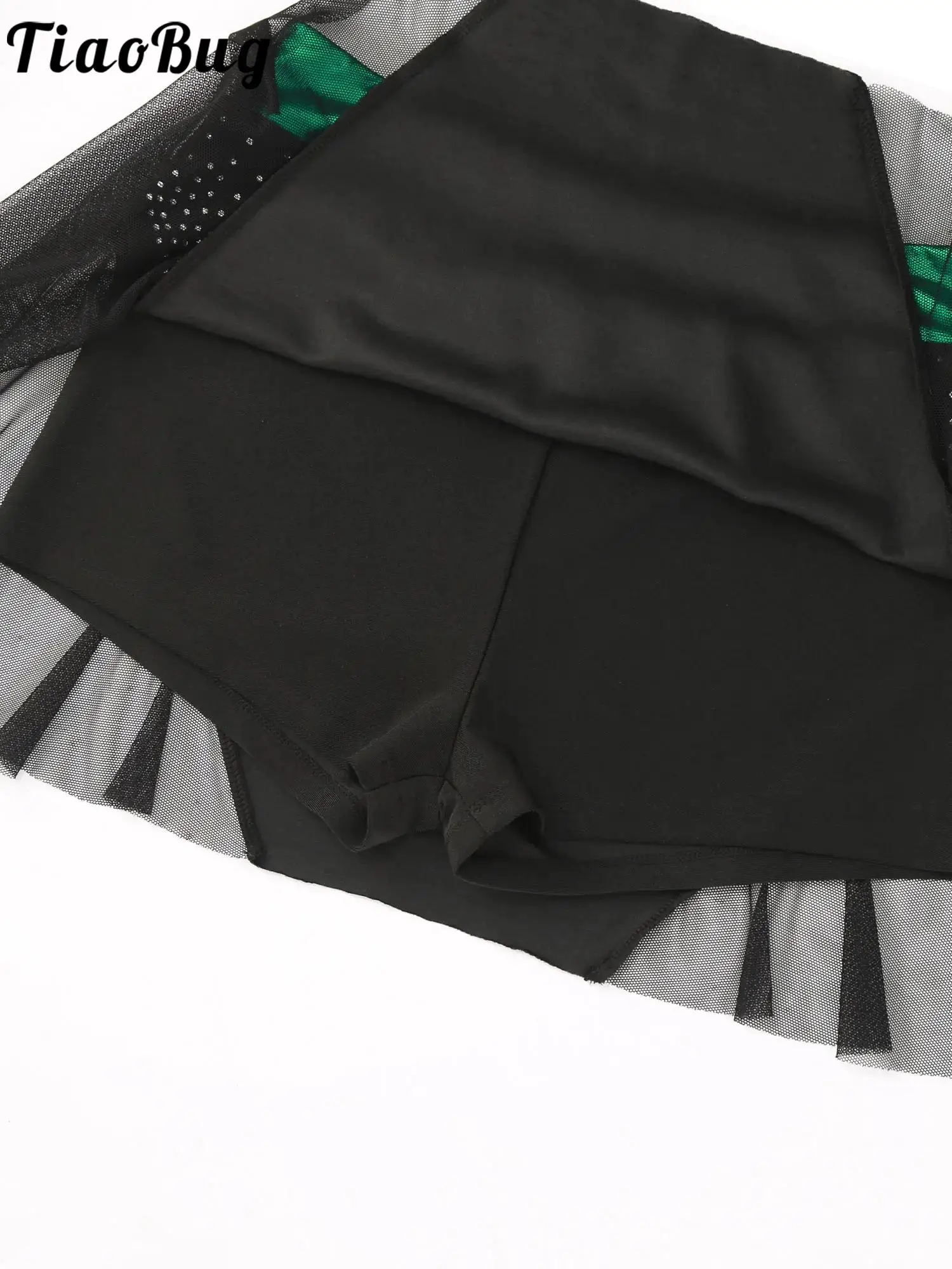 Trajes de animadora para mujer, uniformes de porristas, disfraz de Cosplay, Top corto de manga larga y minifalda plisada, vestidos de actuación