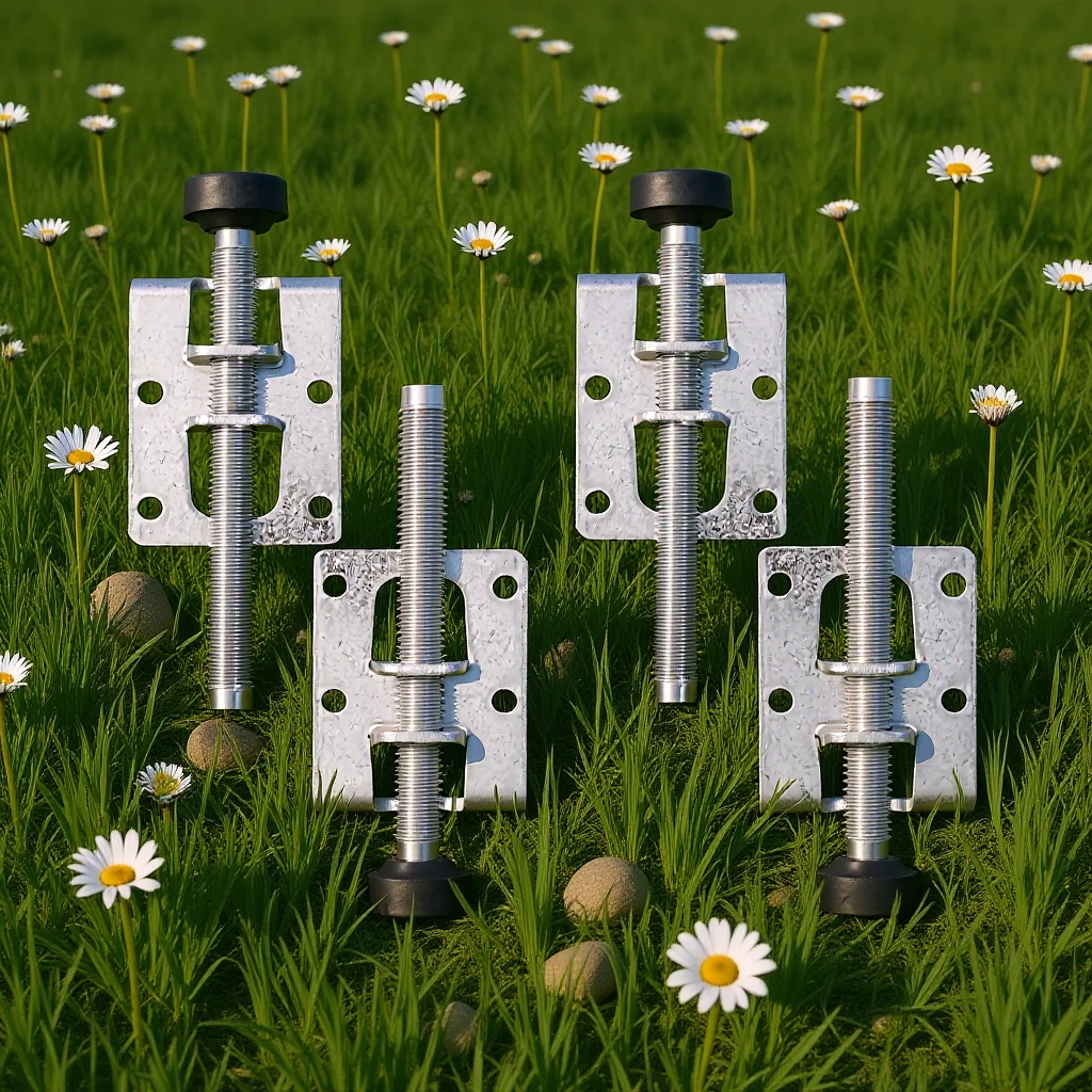 

4Pcs Furniture Leveling Feet Adjustable Heavy Duty Steel Height Leveler for Tables Cabinets Wardrobes Workbenches