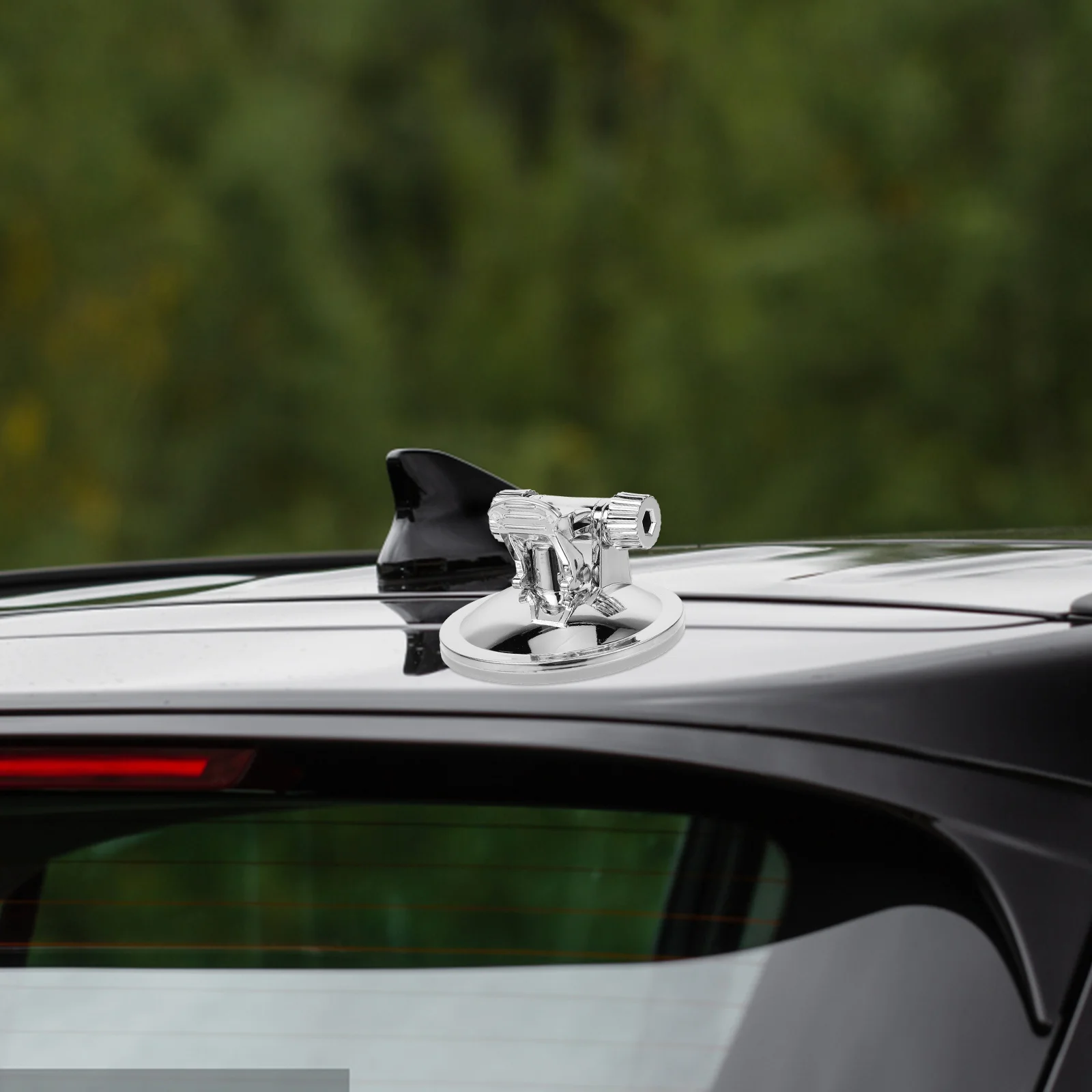 

Suction Cup Flagpole Base Car Holder Stainless Steel Silver Abs Pole Durable Weather Resistant Motorcycle Offroad Vehicle Roof