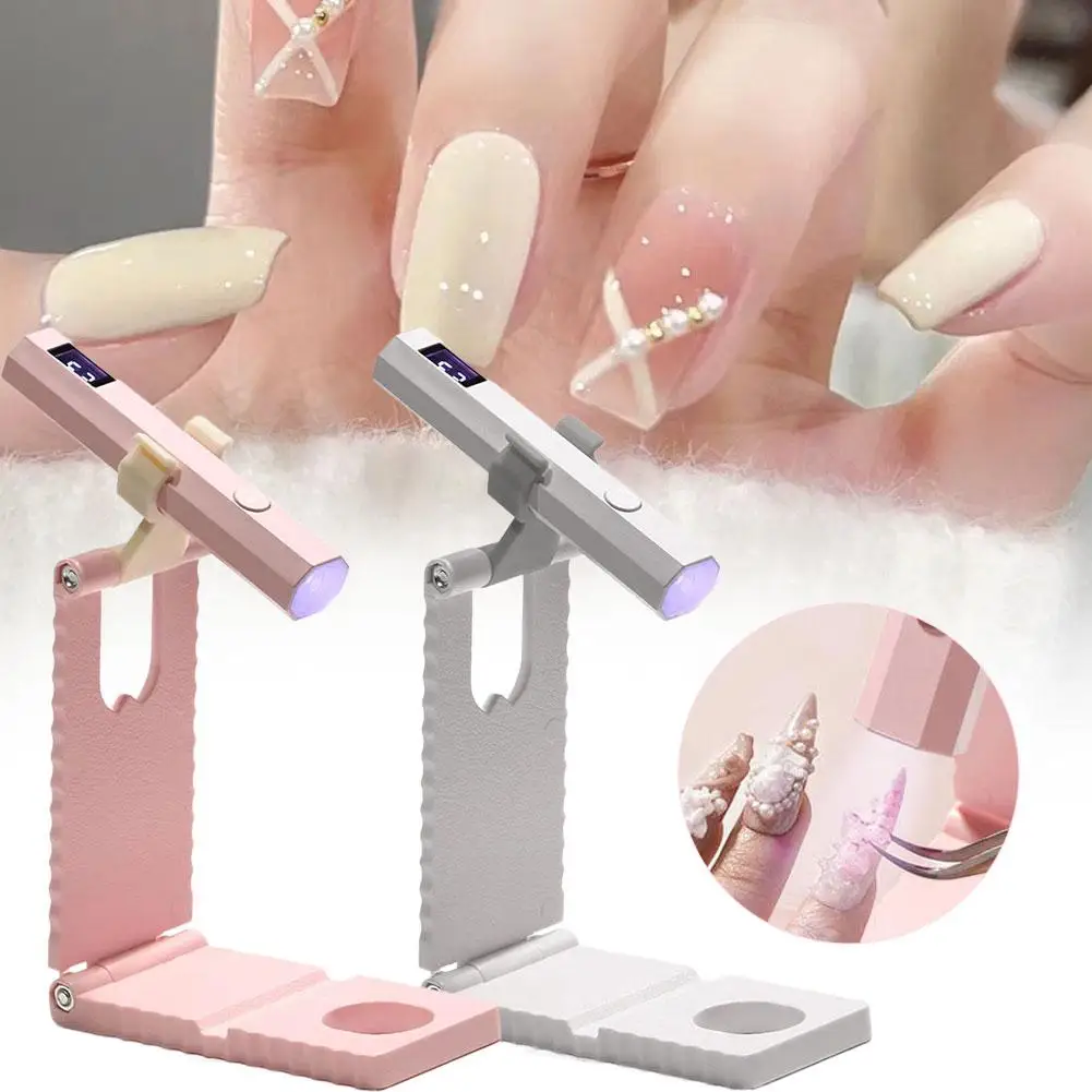 เครื่องอบเล็บมือถือขนาดเล็ก สำหรับเจลทุกชนิด แห้งเร็ว ใช้พอร์ต USB เครื่องอบเล็บยูวี แอลอีดี ไฟฉายขนาดเล็ก รุ่น B7R2