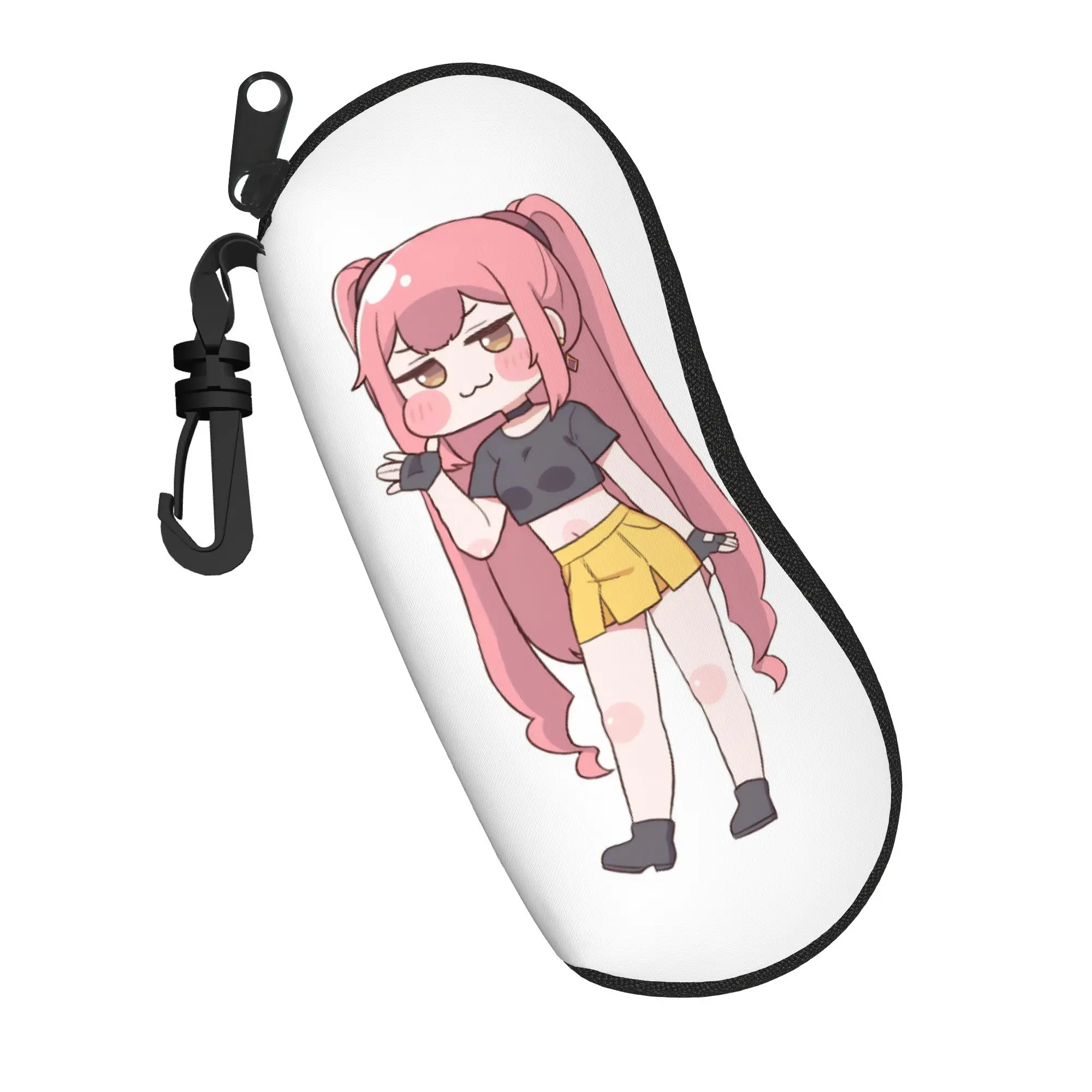 Trickcal C-Chibi Go Games Accessories Glasses Case for Girls Fashion Zipper  Glasses Storage Box Anti-Pressure Eye Contacts Case