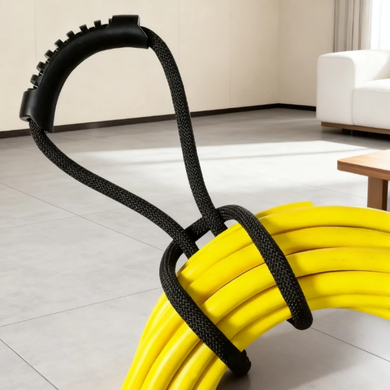 

Универсальный ремень для хранения с ручкой, 1 шт., идеальный органайзер для шлангов, шнуров, многоцелевой аксессуар для дома, гаража, лодки, автофургона