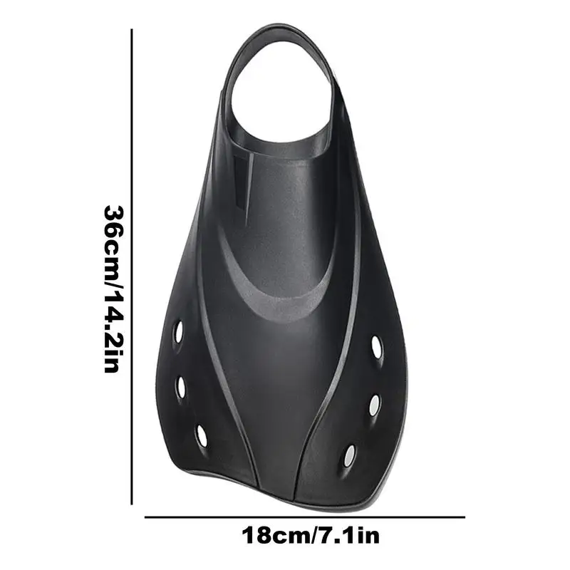 Swimming Training Fins Comfortable Diving Fins Compact Short Flippers Swimming Training Fins Ergonomic Comfortable Swim And