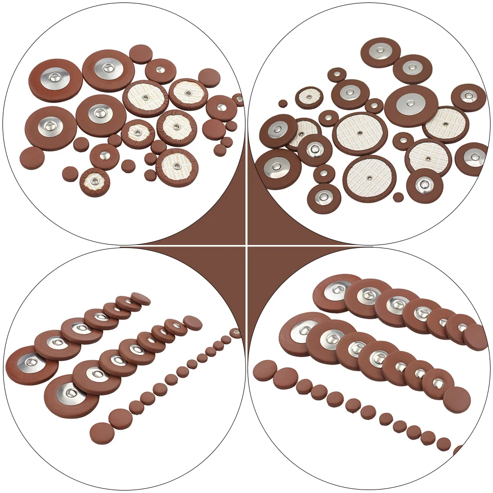 

28Pcs Saxophone Accessories Cushions Replacement Pads Brown Set Airtight Durable Premium Saxophone Pads