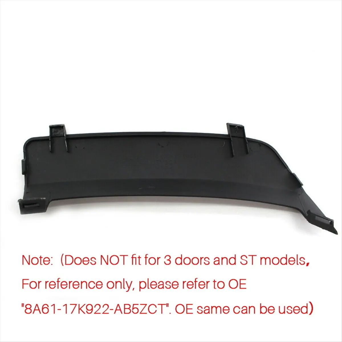 

#70L Automotive Parts & Accessories,For Ford Fiesta MK7 Rear Bumper Tow Towing Eye Hook Cover Cap (Black)
