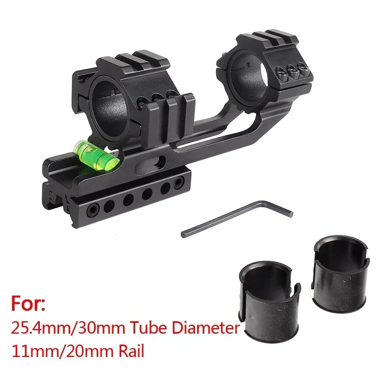 Tactical Scope Mount 1 Inch 30mm Optical Sights Rings Cantilever Riflescope Mounts For 20mm Picatinny Rail 11mm Rail