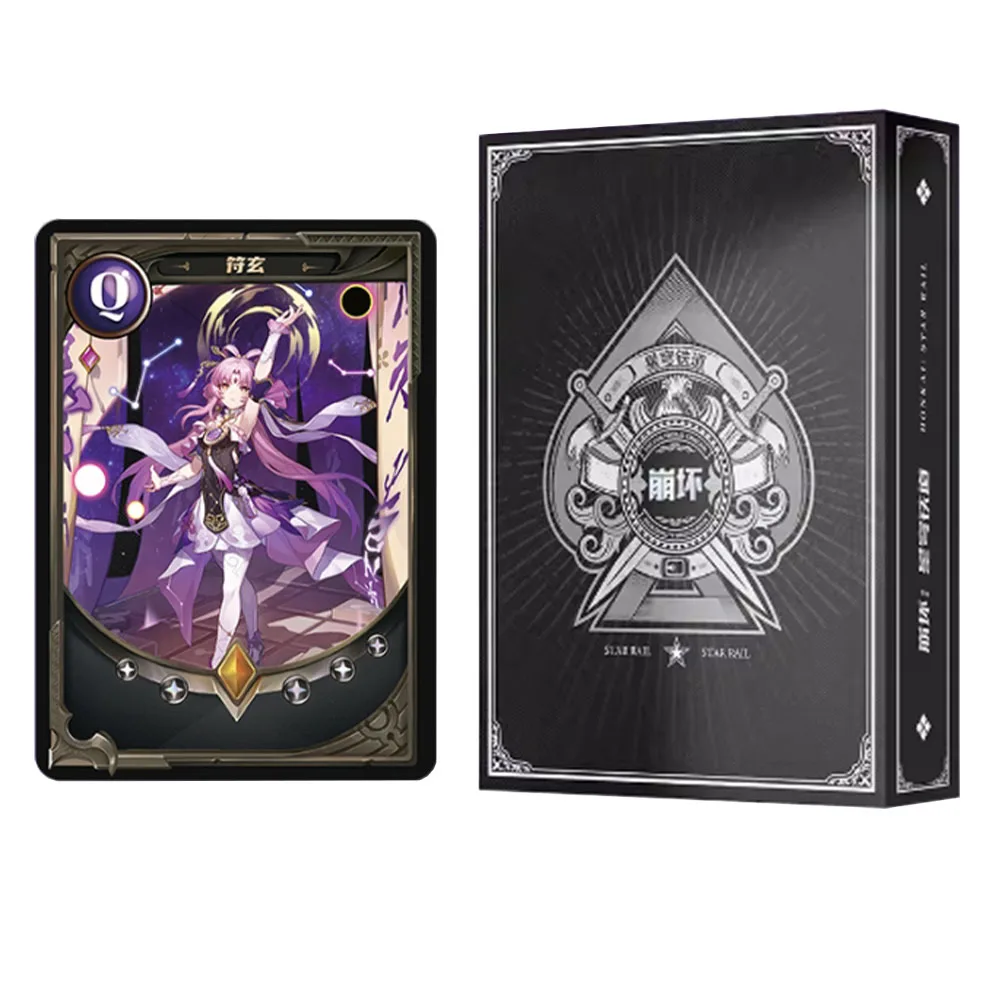 

Honkai Star Rail Kafka Mirror Flow Huo Huo Black Swan Laser Poker Game Collectible Card Peripheral Family Toy Cards