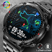 600mAh Large Battery Smartwatch Men 1.6 Inch Large Screen Health Monitoring Waterproof GPS Sport Fitness Tracker Smart Watch Men