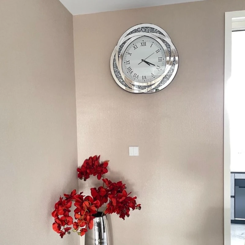 Living Room Luxury Large 3d  Wall Clock Home Creative Glass Watch Home Design Machinery Dekoration Wohnzimmer Decoration Wall