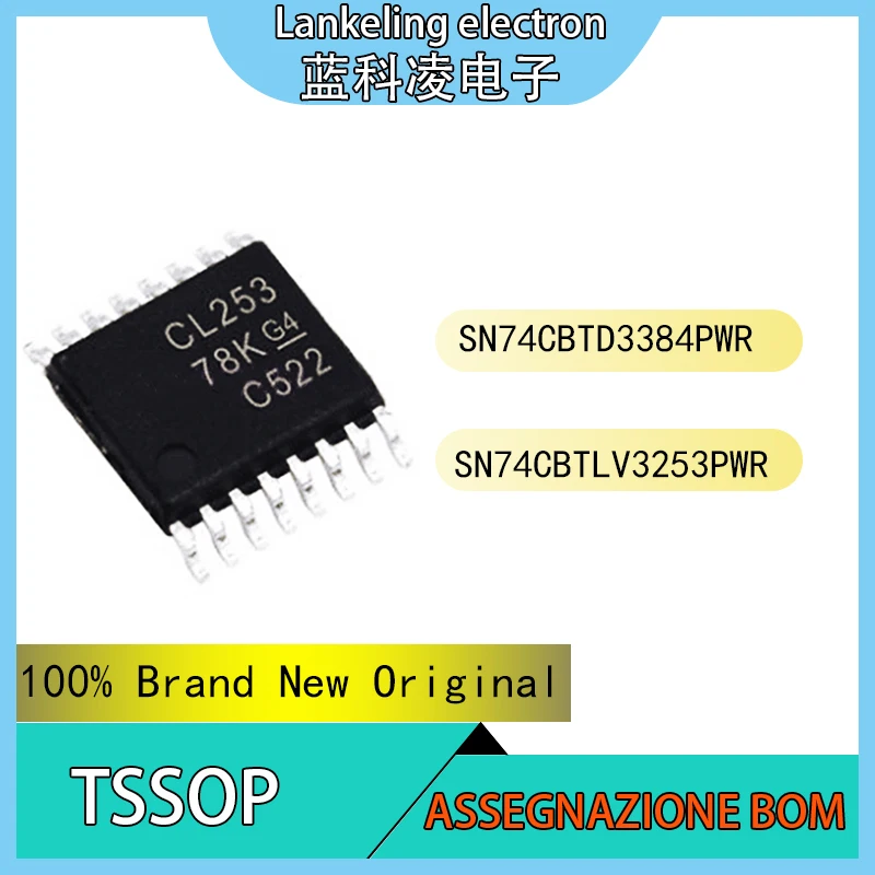 

SN74CBTD3384PWR SN74CBTLV3253PWR 100% Brand New Original Integrated circuit TSSOP