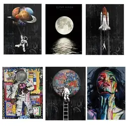 Patches For Clothing Spaceman&Moon DIY A-Level Washable Iron On Heat Transfer Stickers T-Shirt Hoodies Applique Decoration Patch