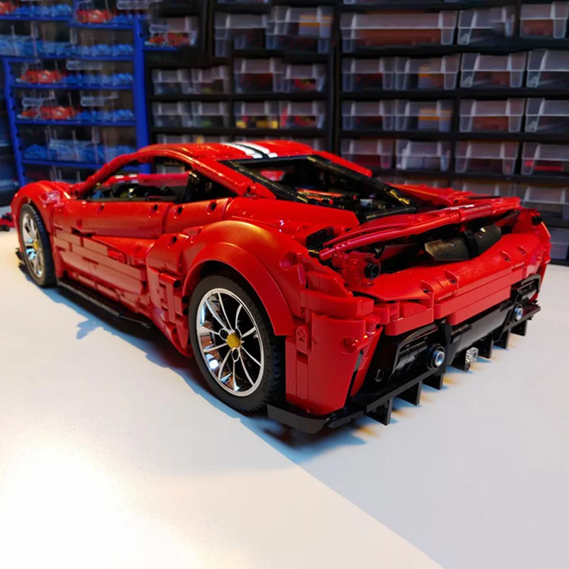 3452 قطعة MOC القواد بلدي بيستا Ferrariesd النموذج الفني اللبنات لتقوم بها بنفسك التعليم الإبداعي هدية الكريسماس لعبة الطوب عيد ميلاد #5