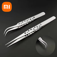 Xiaomi Precision Industrial Tweezers Diy Hand Tools Sets For Electronics Soldering Maintenance  Magnetic Stainless Steel Repair
