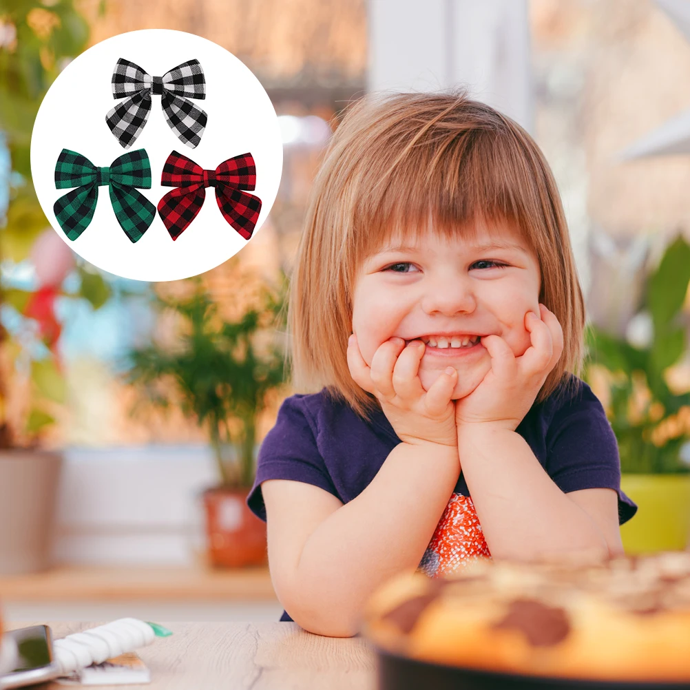 

3 Pcs Girl Hair Clips Baby Girl Bowknot Hairpins Durable Kids Bowknot Hairpin Hair Accessories Small Bow Clips
