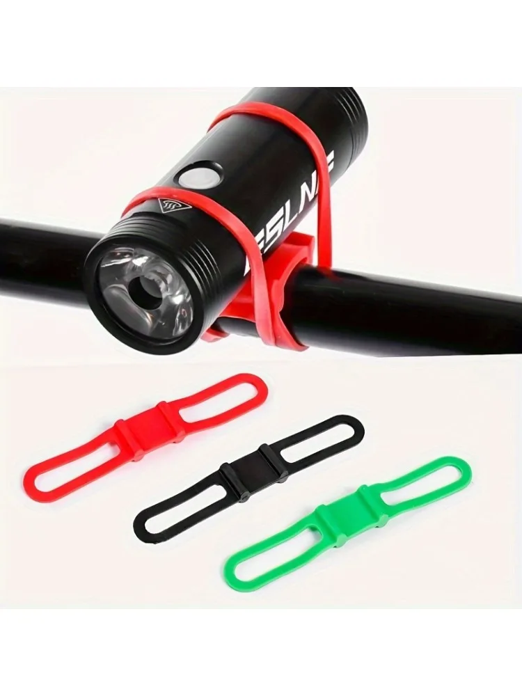 AliExpress NONE Mountain Bike Silicone Strap Light Holder Straps, Flashlight Phone Strap, for Light Handlebar Mount