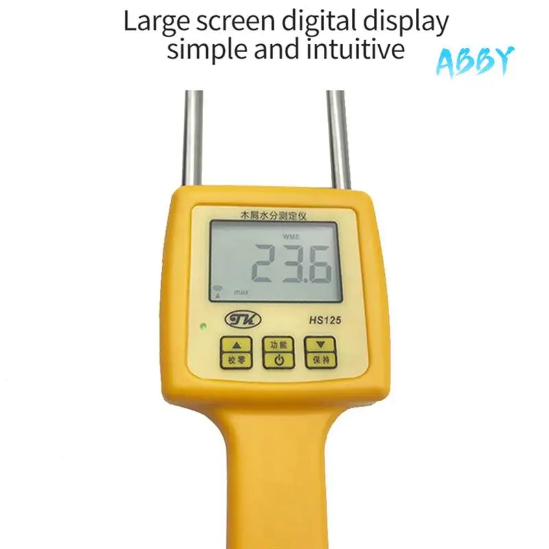 

ABBY-HS125 Wood Moisture Meter Portable Sawdust Moisture Analyzer Tester