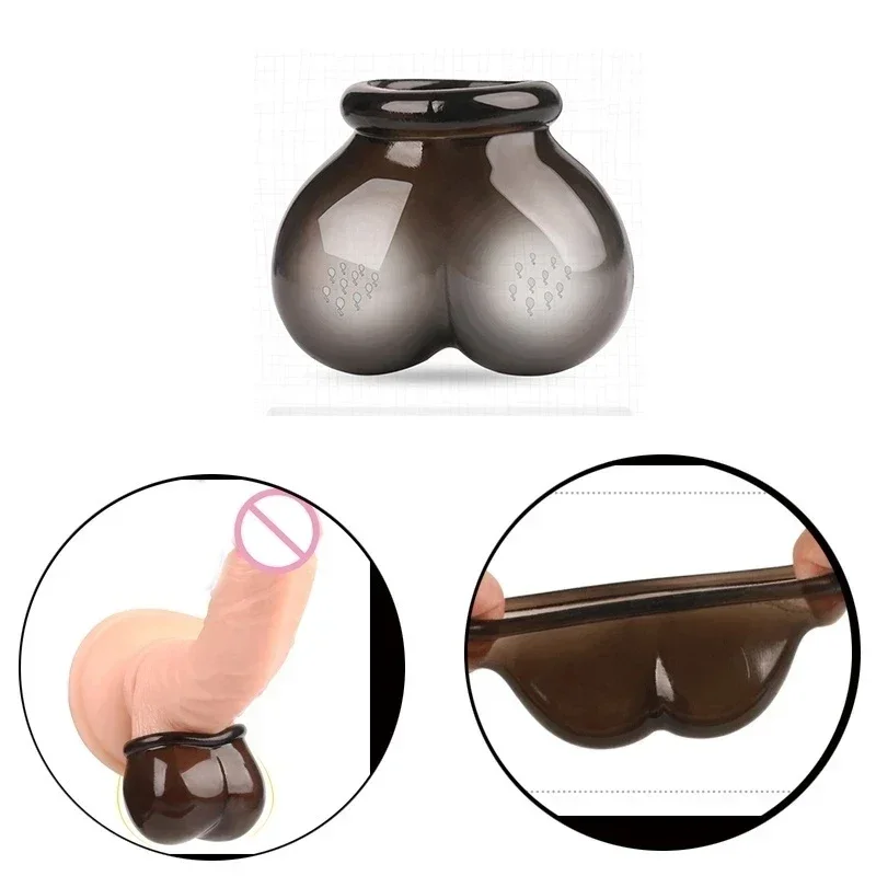 3/21/pcs Male Delay Ring Scrotum Sleeve Ball Stretcher Scrotal Bundles Masturtor Delay Ring Sex Toys