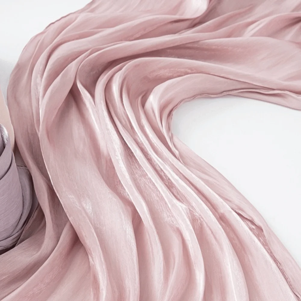 

Luxury Silk Hijab Scarf Bandana Wide Islamic Turban Sunscreen Thin Wraps Shawl Party