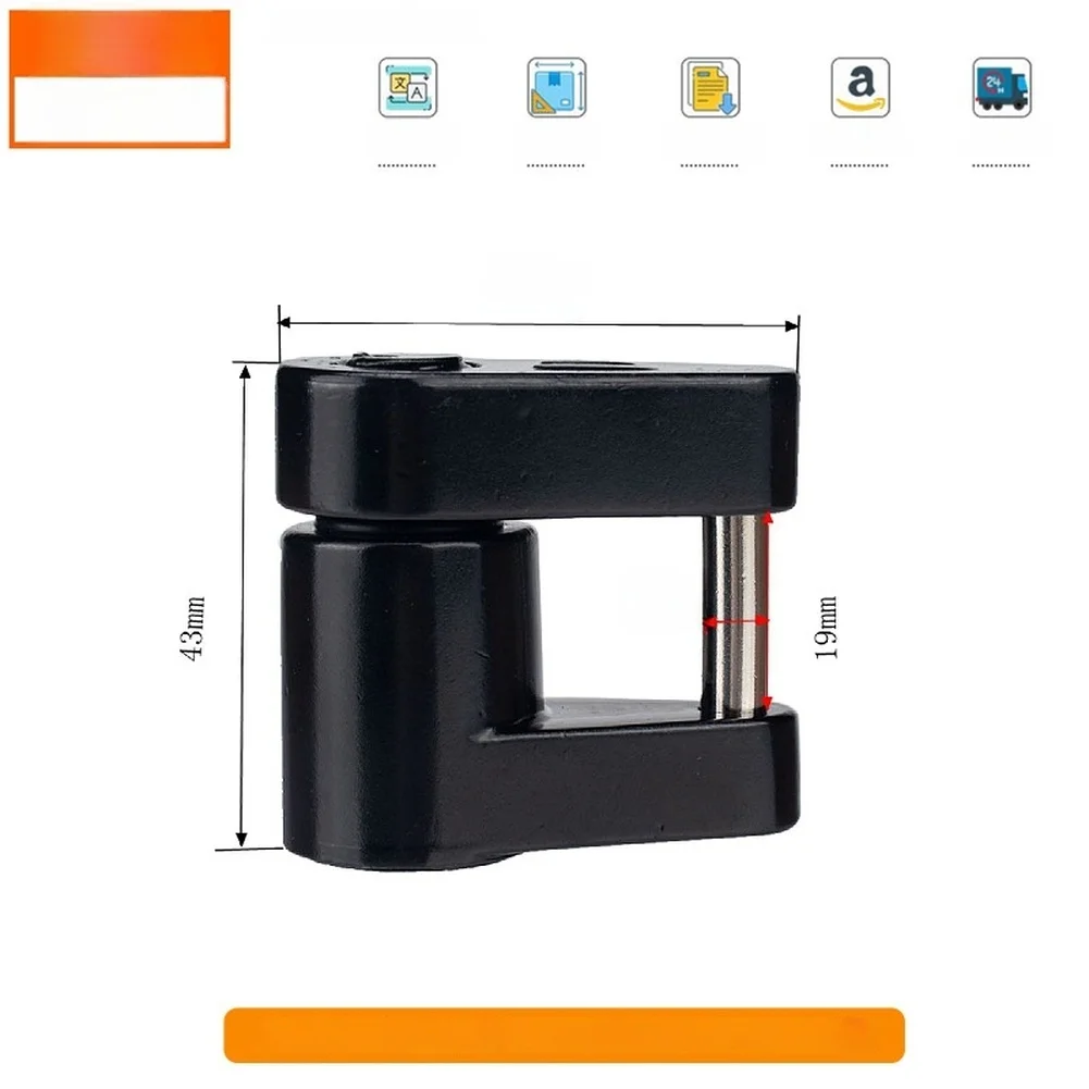 

Черный цинковый сплав 1/4 дюйма, замок для прицепа на колесах, автомобильные аксессуары, противоугонная муфта, замок для автофургона, аксессуары для автомобильного замка