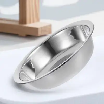 

Stainless Steel Basin 304 Soup Bowl Home Kitchen Vegetable Washing Practical Tableware Stackable Reusable Durable Simple Design