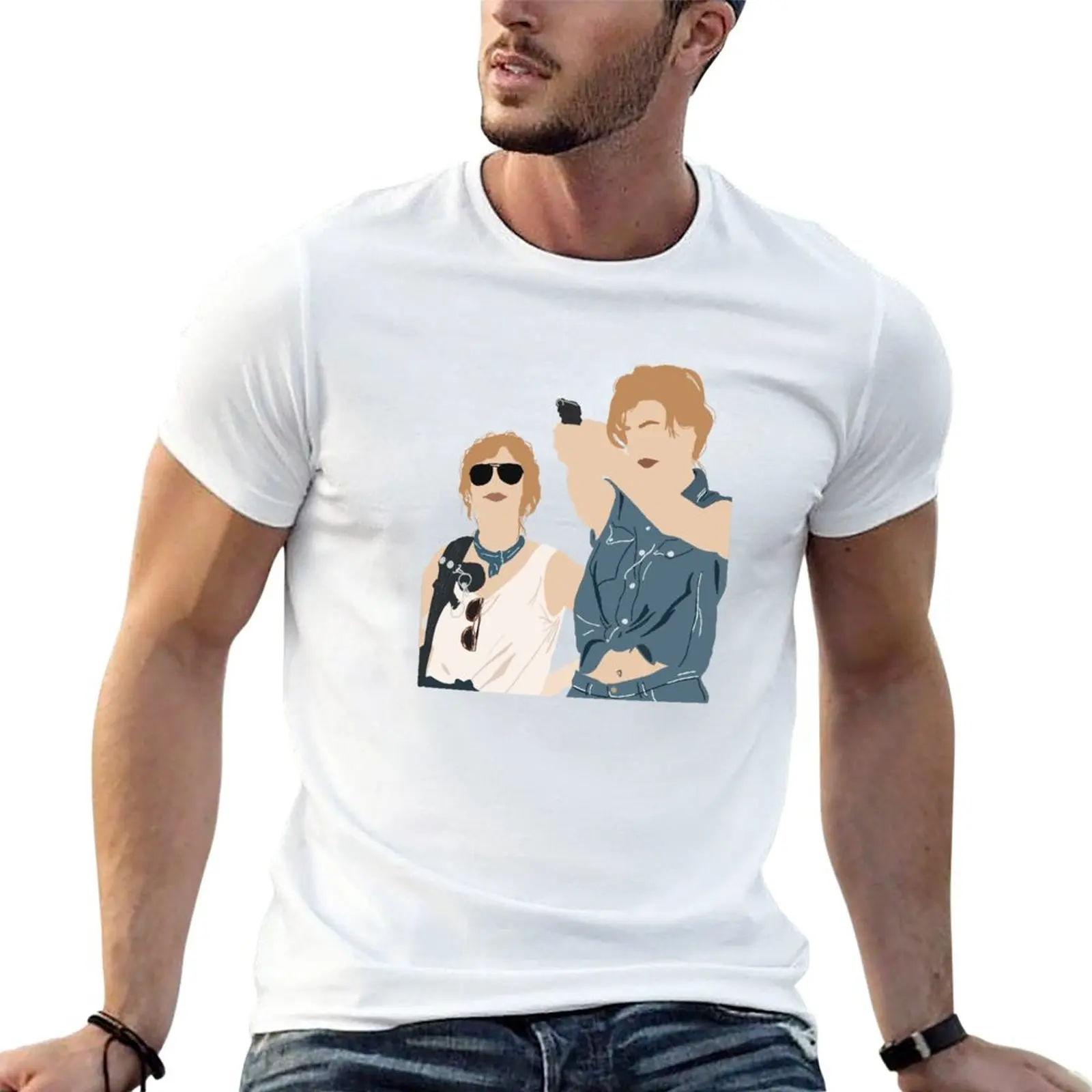 

Thelma & Louise T-Shirt oversized t shirts cute tops Men's cotton t-shirt