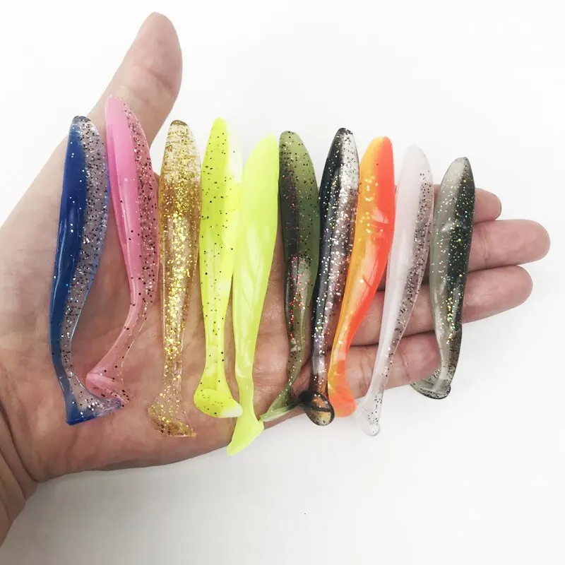 Señuelo blando siliconado tipo Worm 9cm para lubina y carpa - imagen 5