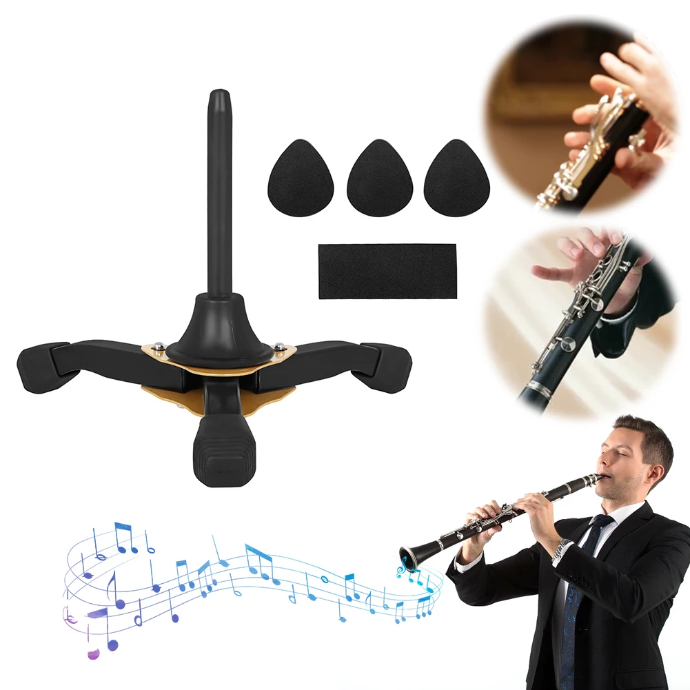 

Clarinet Flute Tripod Stand Holder Foldable Detachable Oboe Flute Stand Woodwind Tripod Musical Instruments Accessories