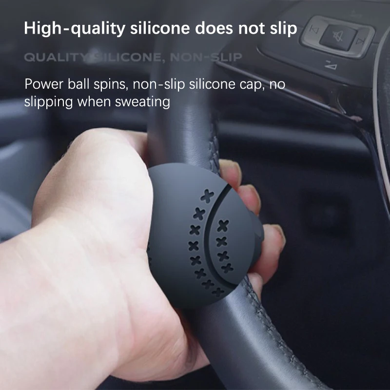 

Car Steering Wheel Booster 360 Degree Rotation Steering Wheel Knob Ball Labor-saving One Hand Steering Booster