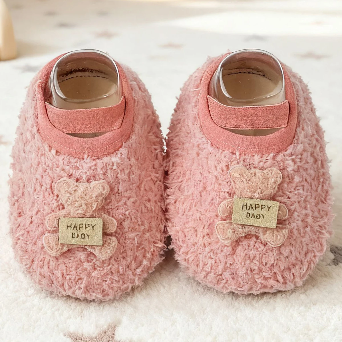 Nuove pantofole in cotone per bambini Pantofole per asilo per bambini in peluche per ragazza carina cartone animato invernale