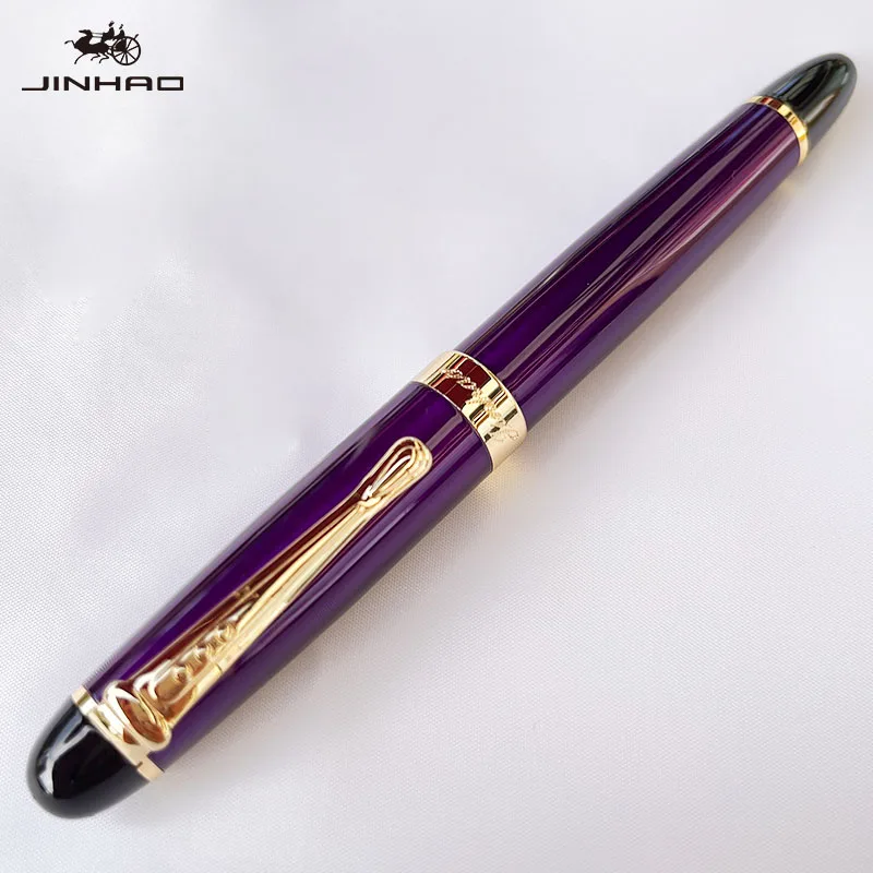1 Stück 450, luxuriöser High-End-Kalligraphie-Stift für Business-Souvenir, Geschenk, Königsblau, Metall – Detail 6