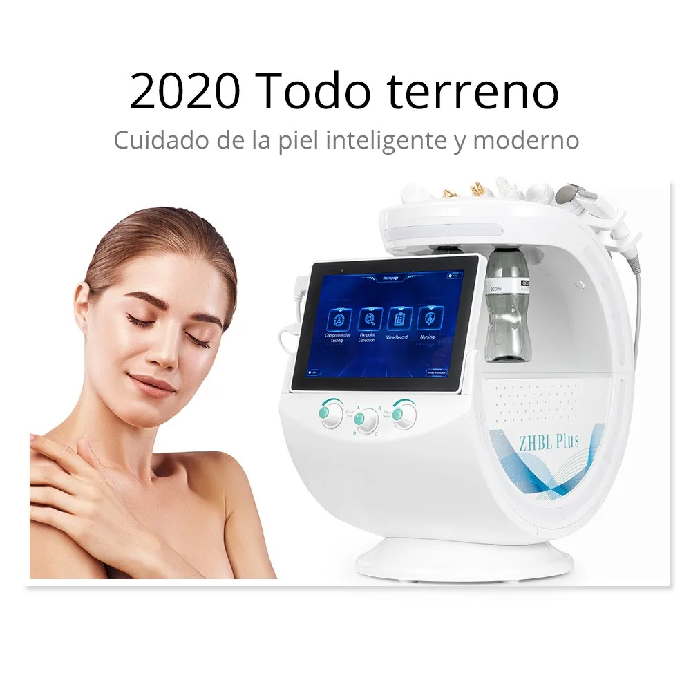 7 in 1 Smart Ice Blue Analyzer Multifunction Facial Machine Diamond Hydra Dermabrasion Facial Aquafacial