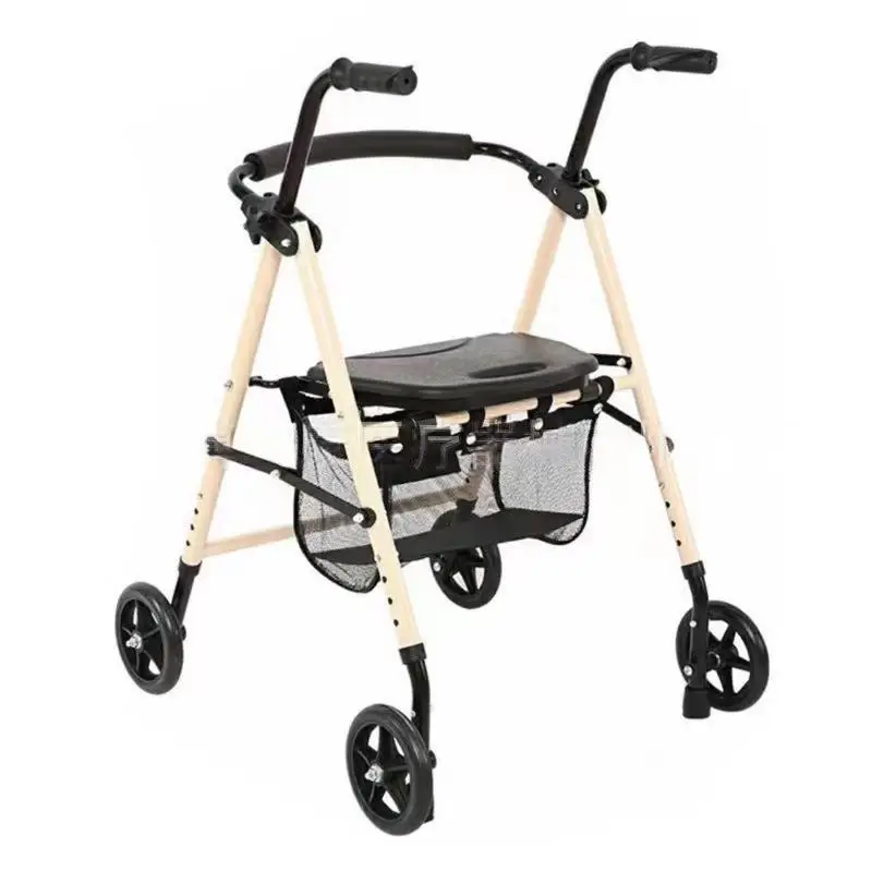 

New Style Walking Chair with Net Pocket for Elderly People To Buy Groceries Walking Aid