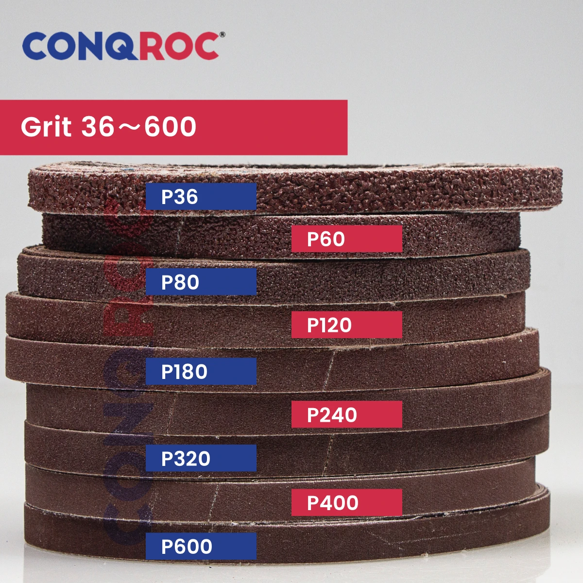 30 Stuks 10X330Mm Schuurbanden Aluminiumoxide 3/8 "X 13" Schuurbanden P36 ~ 600