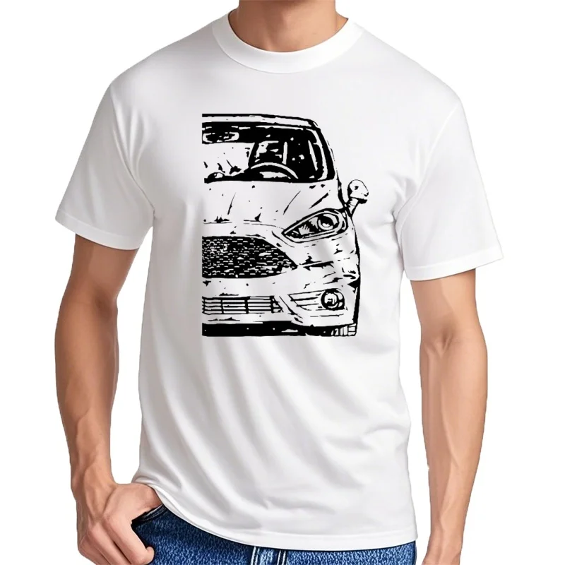 Camiseta harajuku de algodón para hombre, ropa de calle para Fiesta 7 ST MK7 y Quot OLS y Quot, Verano