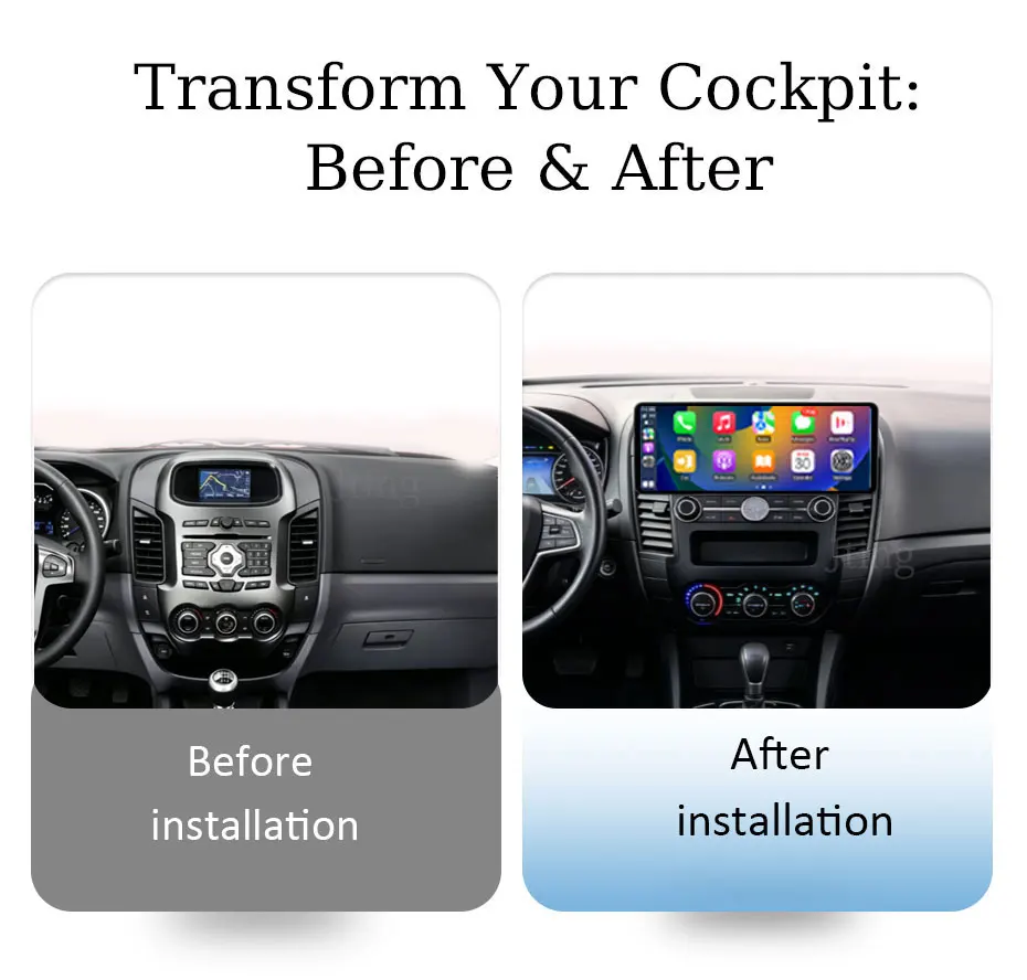 12.3 inch for Ford  Ranger 2012 - 2014 Android  Auto Car Radio Mutimedia  Player GPS Navigation  Bluetooth  4G  DSP  WFi  QLED