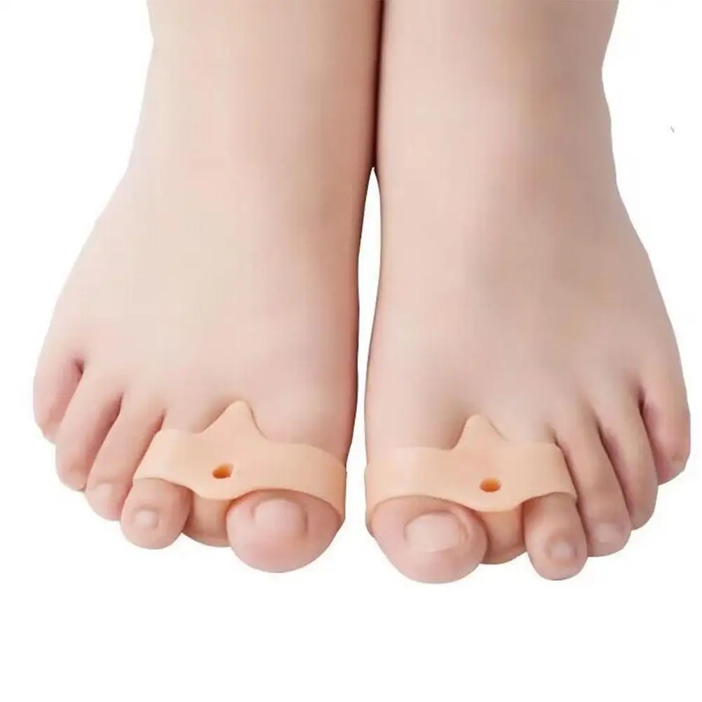 Silicone Split Toe Device Comfortable One Size Fits All Non-Slip Eversion Corrector Adjustable Toe Alignment For Daily Use