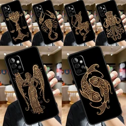 Zodiac Signs Funda For Samsung Galaxy A15 A25 A35 A55 A52 A32 A12 A14 A34 A54 A51 A71 A53 A13 A33 Case