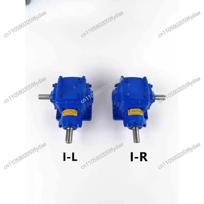 T-type steering gear 90 degree angle gearbox, cross reversing parachute gear reducer right angle taper transmission